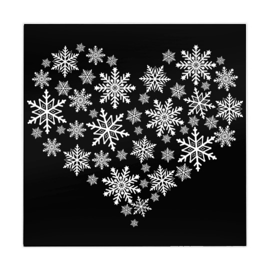 Adorable Snowflakes - Heart Mahjong Mats