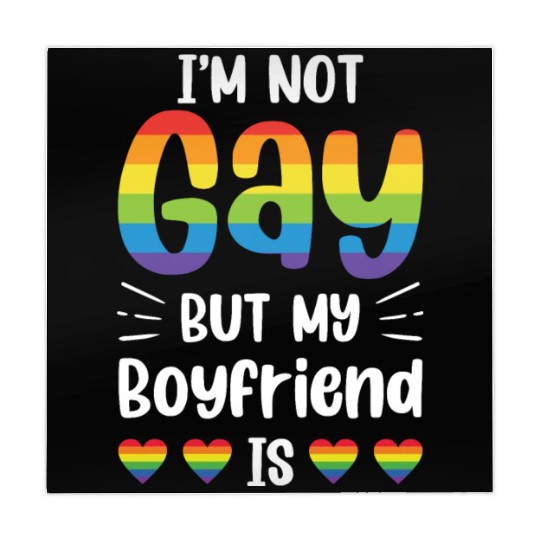 I'm Not Gay But My Boyfriend Is Funny Gay Couple Mahjong Mats