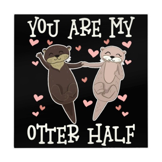 You Are My Otter Half Valentines Day Mahjong Mats