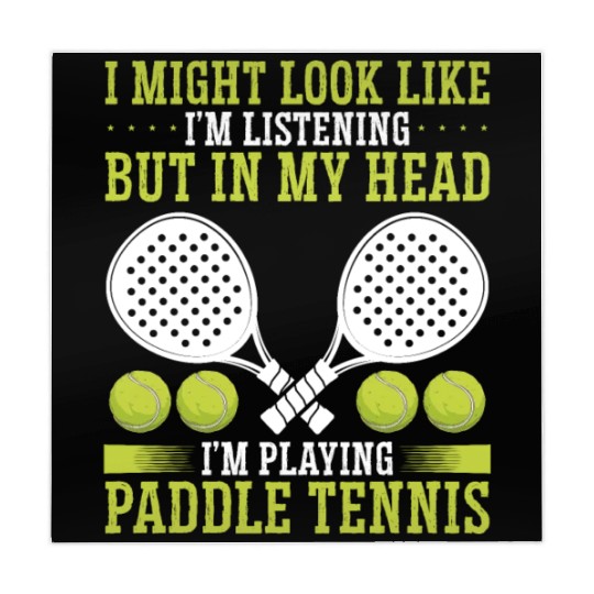 Paddle Tennis Player Match Funny Paddle Team Mahjong Mats