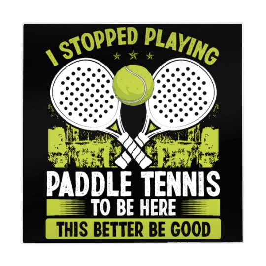 Paddle Tennis Player Match Stopped Playing Balls Mahjong Mats