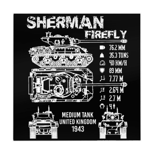 Sherman Firefly Tank Specifications Mahjong Mats