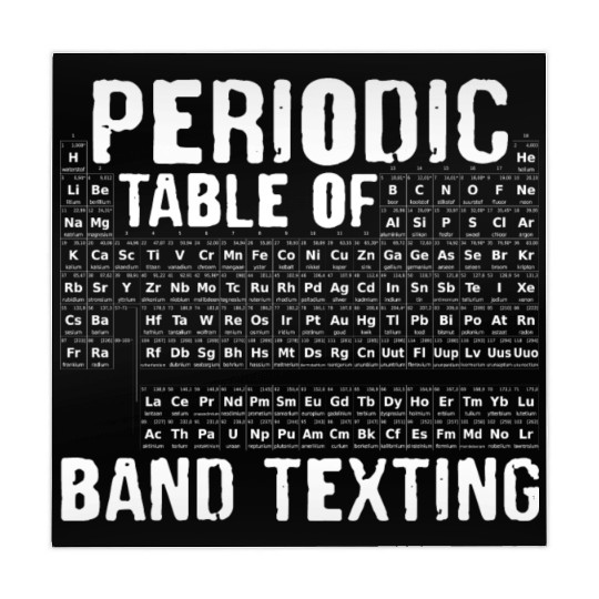 Periodic Table Of Band Texting Mahjong Mats