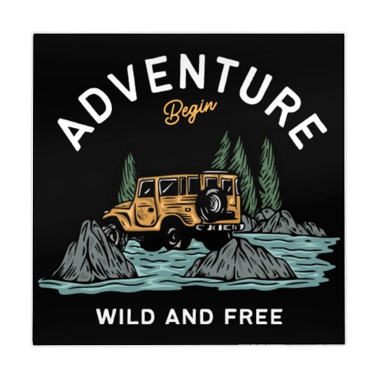 Light Blue Illustration Adventure Mahjong Mats