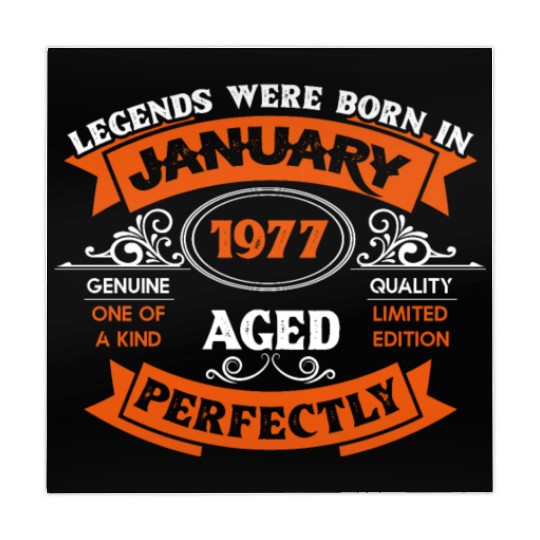 Legends Were Born In January 1977 Birthday Gift Mahjong Mats