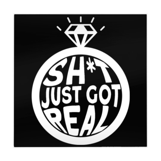 Sh*t Just Got Real - Bride Groom Matching Couple Mahjong Mats