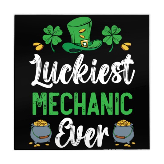 Luckiest Mechanic Ever St. Patrick's Day Mahjong Mats