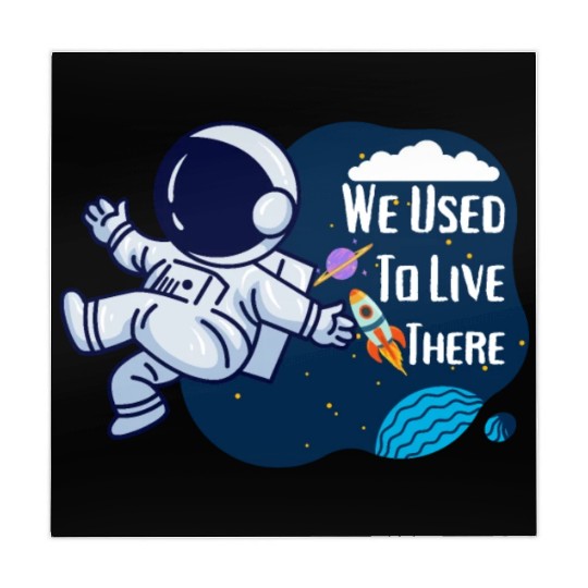 We Used To Live There Cool astronauts on Planets Mahjong Mats