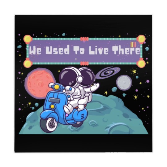 We Used To Live There Cool astronauts on Planets Mahjong Mats