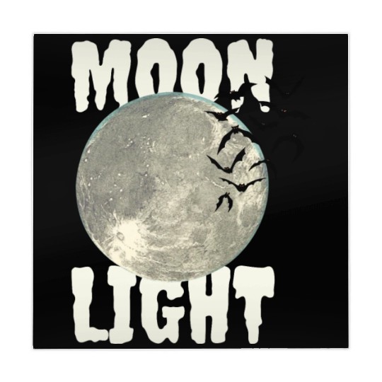 Dark Green Illustrated Moon Light Bat Mahjong Mats