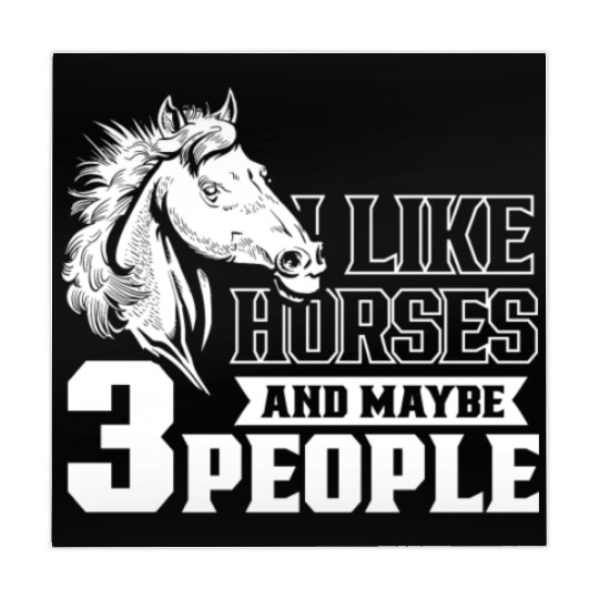 I Like Horses And Maybe 3 People Horse Riding Mahjong Mats