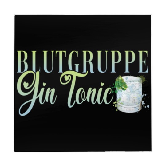 Blutgruppe Gin Tonic Cocktail Bartender Mahjong Mats