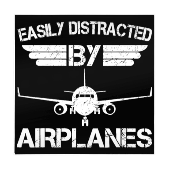 Easily Distracted By Airplanes Aviation Pilot Airp Mahjong Mats