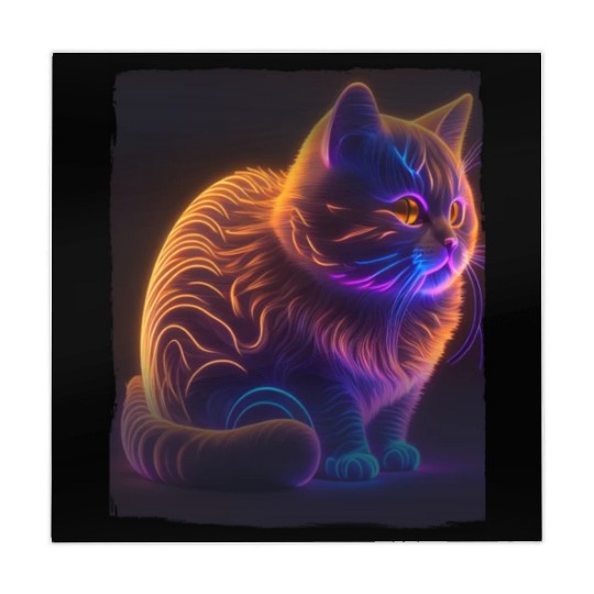 Lets Glow Crazy Cat Kitten Fluffy Cat Mahjong Mats