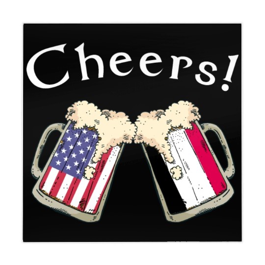 Yemeni American Grown Country Cheers Beer Drink Mahjong Mats