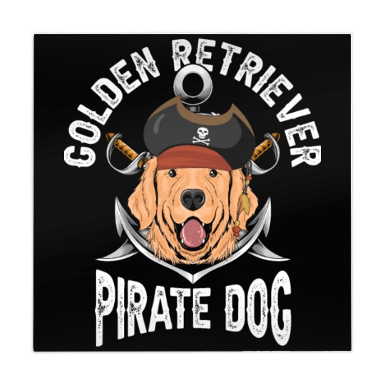 Golden Retriever Pirate Dog Mahjong Mats