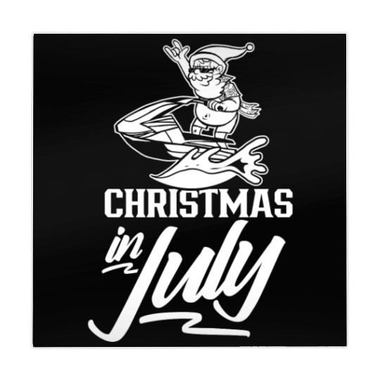 Christmas In July Humor Summer Santa Sarcastic Mahjong Mats
