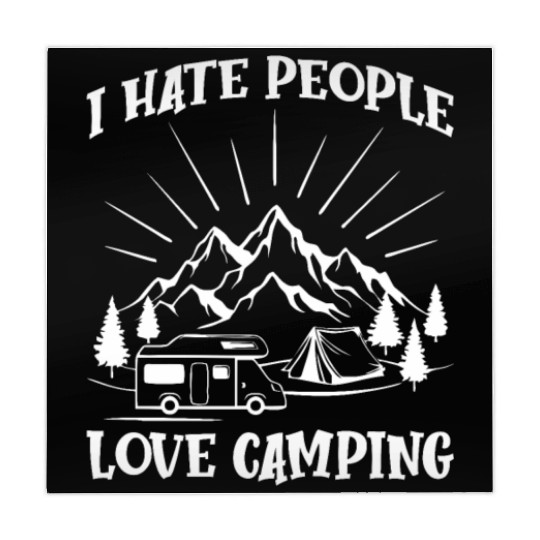 I Hate People Love Camping Mahjong Mats