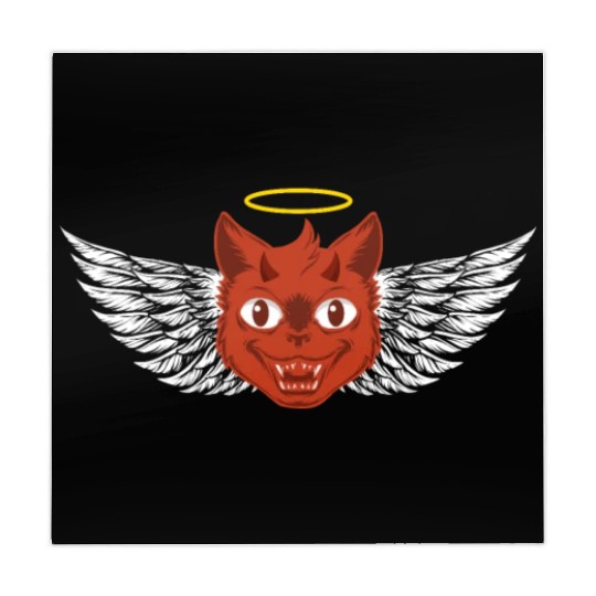 Angel and devil cat Mahjong Mats