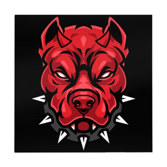 Devil pitbull dog Mahjong Mats