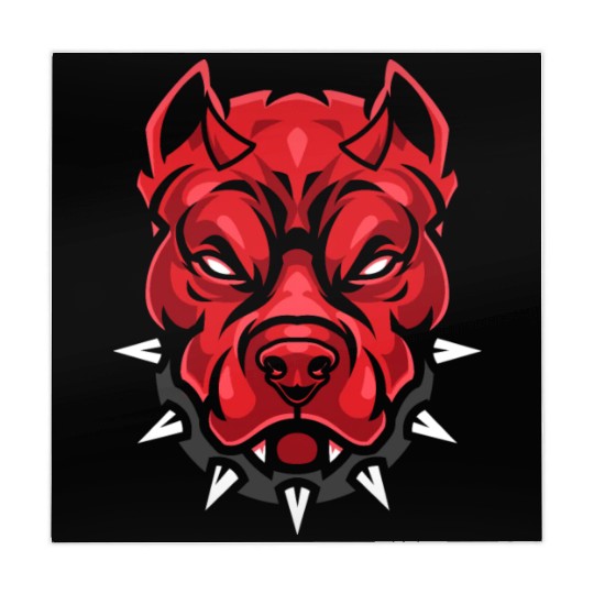 Devil pitbull dog Mahjong Mats