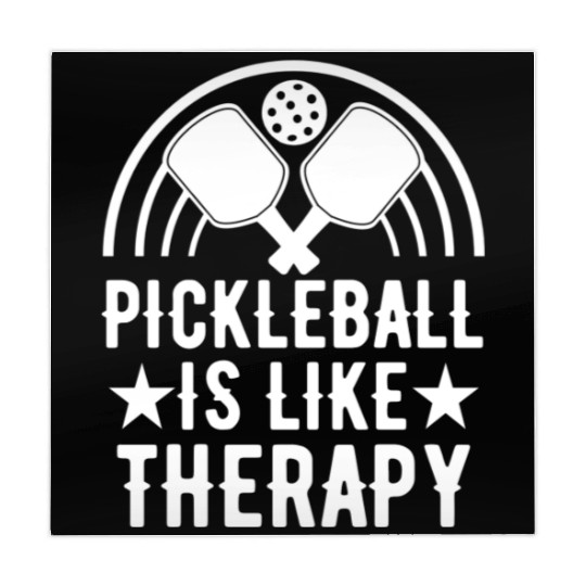 Pickleball Is Therapy for funny Pickleball Player Mahjong Mats