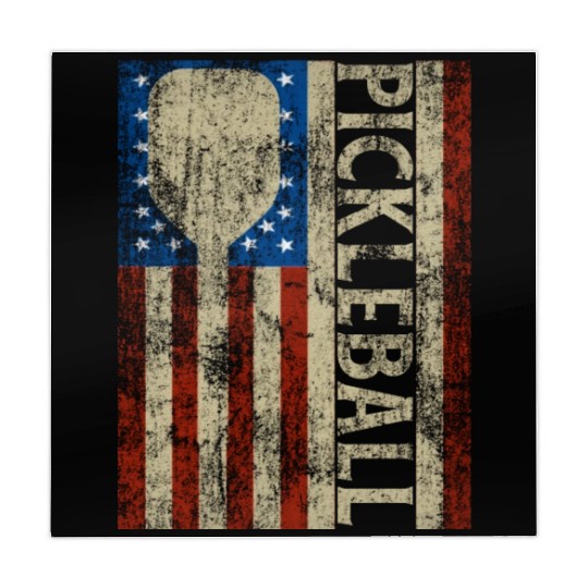 Pickleball American Flag Great Vintage Pickleball Mahjong Mats