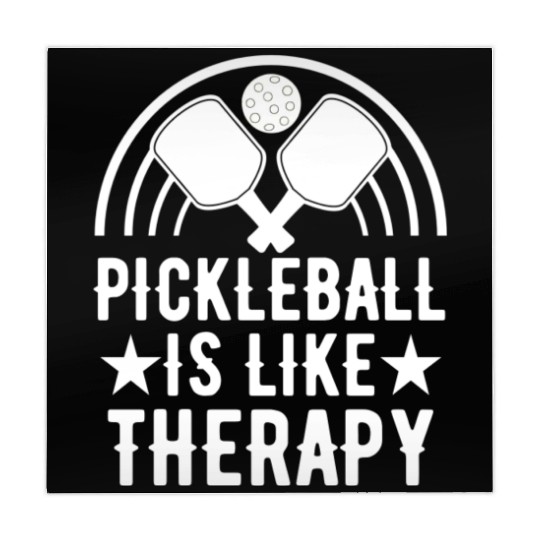 Pickleball Is Like Therapy - Funny Pickleball Mahjong Mats
