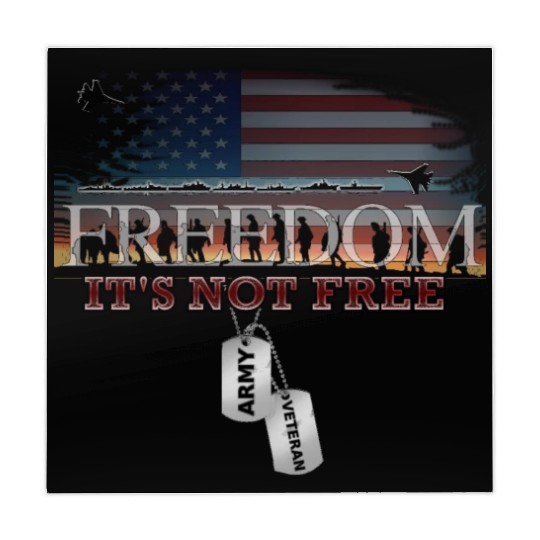 Army Veteran Freedom Isn't Free Mahjong Mats