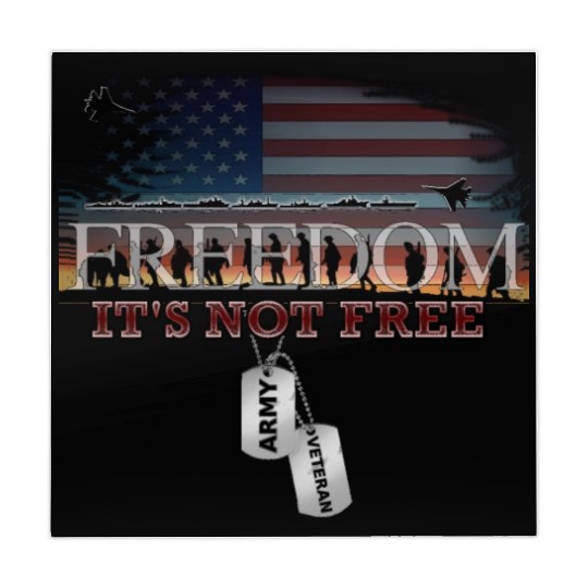 Army Veteran Freedom Isn't Free Mahjong Mats