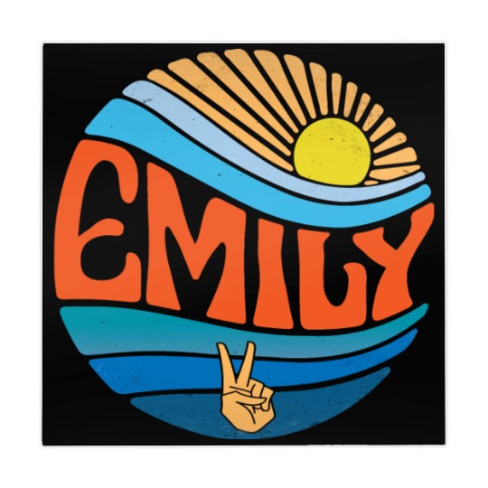 Emily Mahjong Mats Vintage Sunset Emily Groovy Tie Dye
