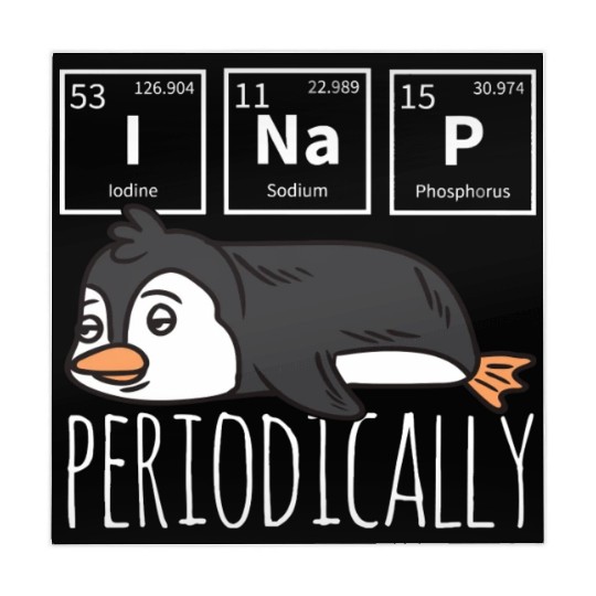 Funny Science I Nap Periodic Table Meme Meh Pengui Mahjong Mats