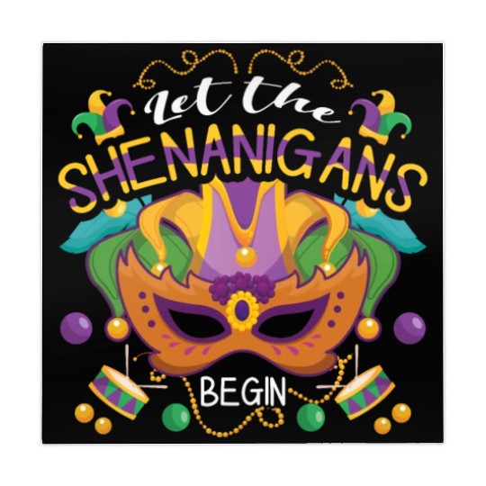 Mask Shenanigans Festival Parade Beads Mardi Gras Mahjong Mats
