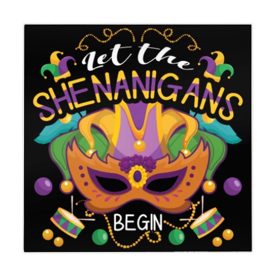 Mask Shenanigans Festival Parade Beads Mardi Gras Mahjong Mats