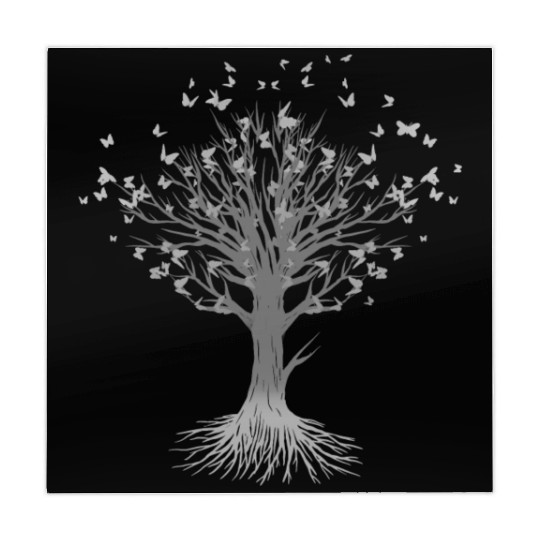 Butterfly Tree Beautiful Animal Butterflies Tree Mahjong Mats
