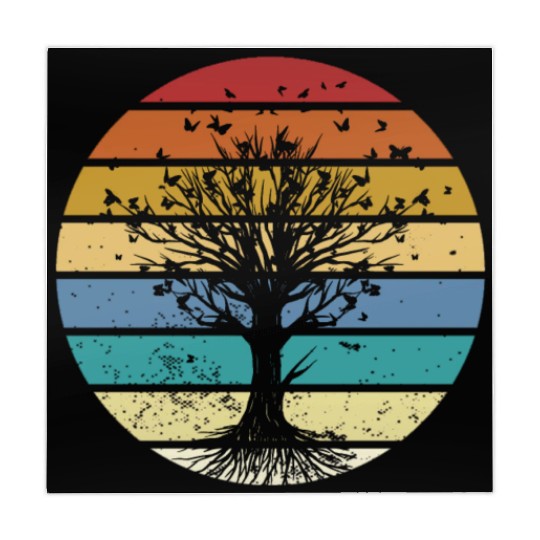 Butterfly Tree Beautiful Animal Butterflies Tree Mahjong Mats