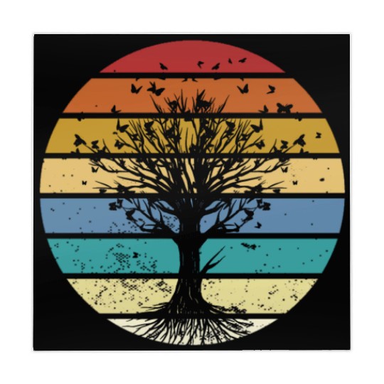 Butterfly Tree Beautiful Animal Butterflies Tree Mahjong Mats