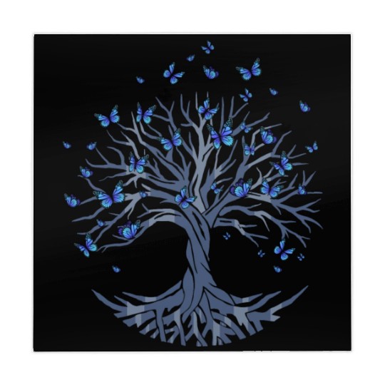 Butterfly Tree Beautiful Animal Butterflies Tree Mahjong Mats