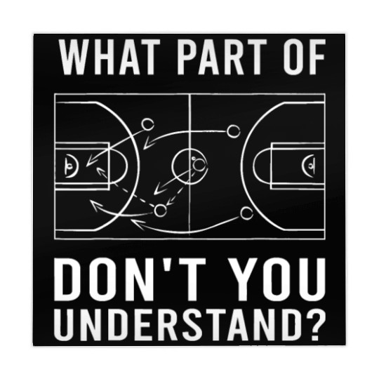 Funny Basketball Coach For Men Women Tactic Diagra Mahjong Mats