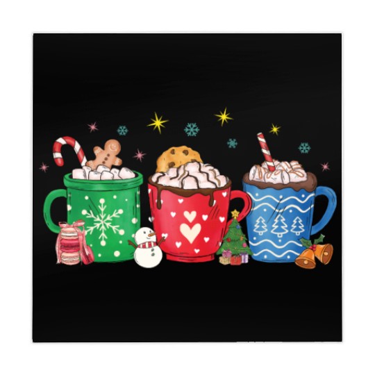 Christmas Hot Chocolate Cup Mahjong Mats