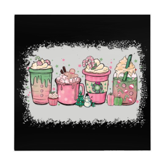 Hot Chocolate Cup Peppermint Mocha Mahjong Mats