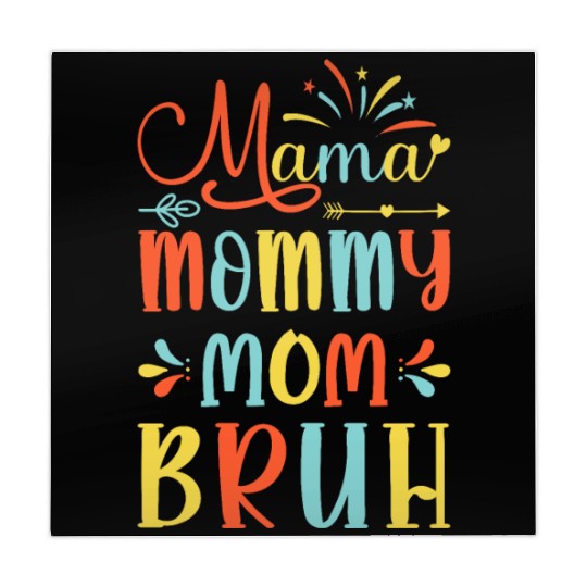 Mama Mommy Mom Bruh Mommy And Me Funny Boy Mom Lif Mahjong Mats