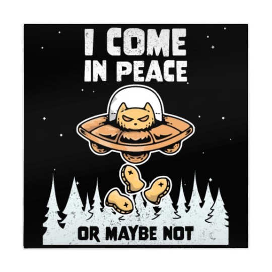 Alien Galaxy Cat Lover Come In Peace Or Maybe Not Mahjong Mats