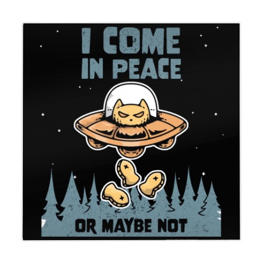 Alien Cat Galaxy Lover Come In Peace Or Maybe Not Mahjong Mats