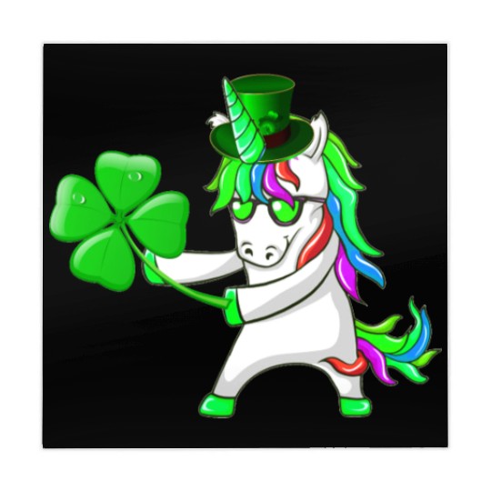 Flossing Unicorn St Patrick's Day Floss Dance Mahjong Mats