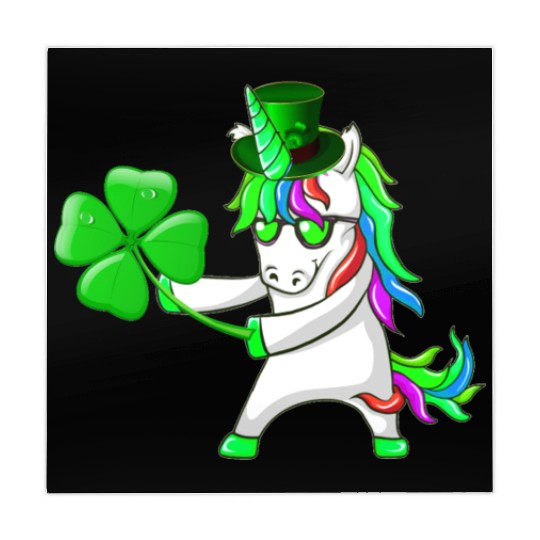 Flossing Unicorn St Patrick's Day Floss Dance Mahjong Mats