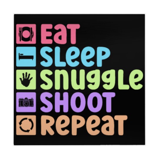 Eat Sleep Snuggle Shoot Repeat - Newborn Mahjong Mats