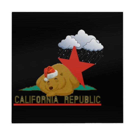 California bear in winter Mahjong Mats