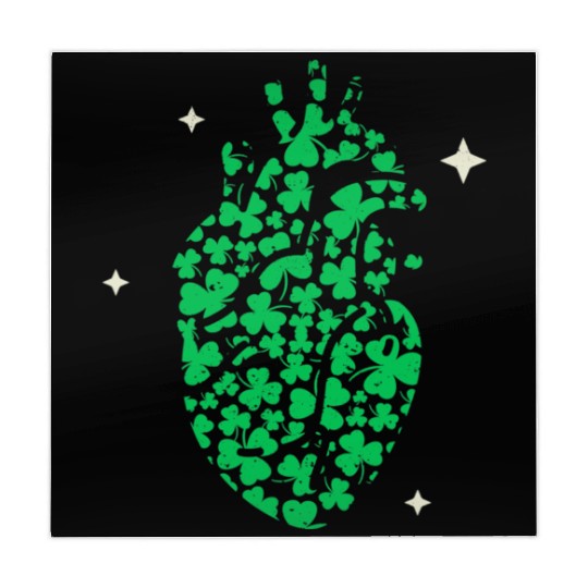 Shamrock Heart Cardiac Nurse St Patricks Day Mahjong Mats