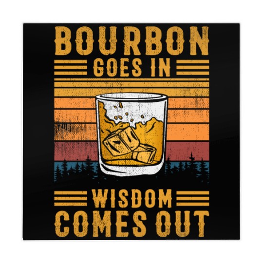 Bourbon Goes In Wisdom Comes Out Mahjong Mats